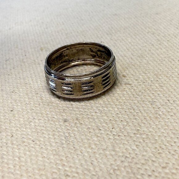 Vintage Sterling Silver Textured Ring Size 6‎ Marked Simple Dainty Minimal - Picture 5 of 8